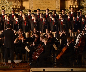 Une scène du film Boychoir