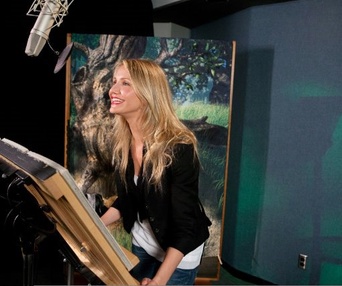 Sur le plateau d'enregistrement de Shrek Forever After