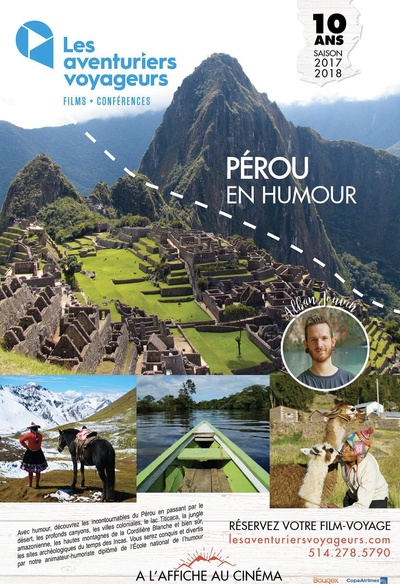 Affiche du film Les aventuriers voyageurs - Pérou