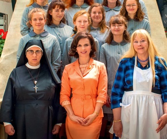 Une scène du film La bonne épouse