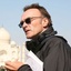 Danny Boyle sur la plateau du film Slumdog Millionaire