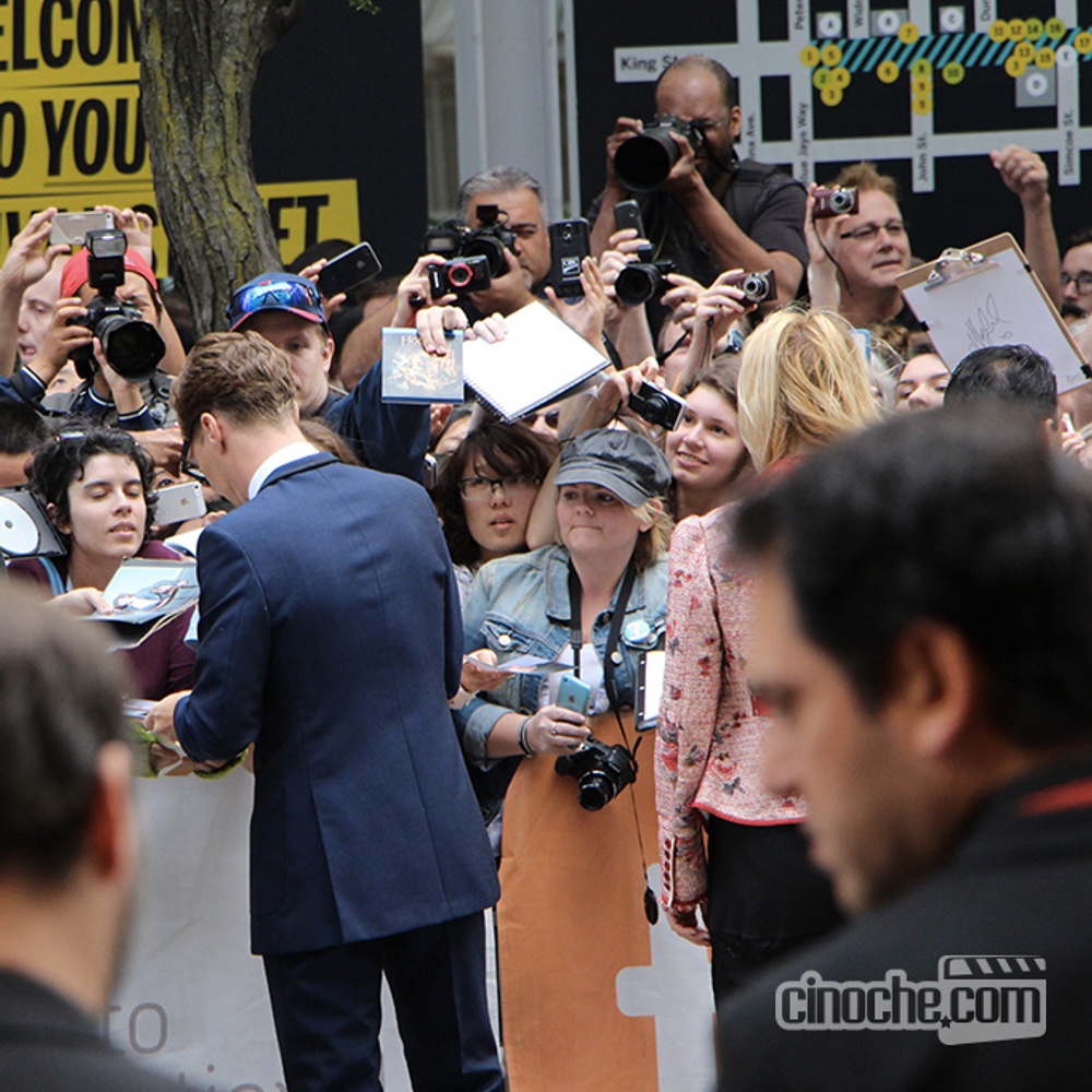 Sur le tapis rouge du film The Imitation Game