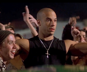 Une scène du film The Fast and the Furious