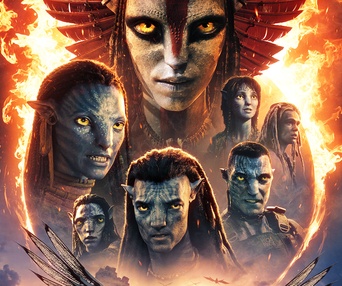 Affiche officielle en français de Avatar : Feu et cendre