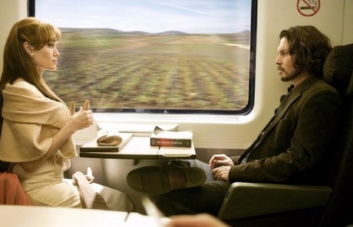 Angelina Jolie et Johnny Depp dans The Tourist