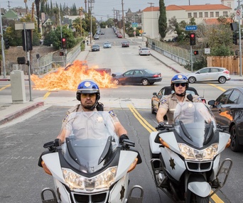 Une scène du film Chips