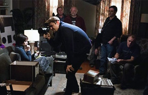 Andres Muschietti sur le plateau de Mama