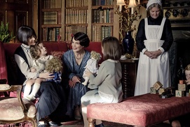 Une scène du film Downton Abbey