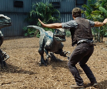 Une scène du film Jurassic World