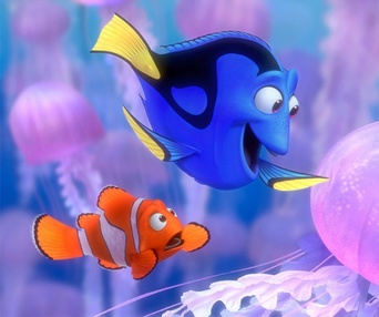 Une scène du film Finding Nemo