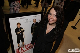 À la première du film Le colis
