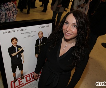 À la première du film Le colis