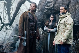 Sur le plateau du film Snow White and the Huntsman
