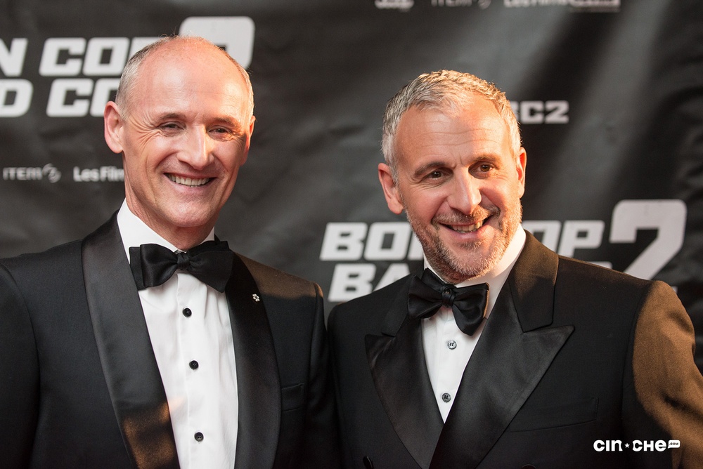 Sur le tapis rouge du film Bon Cop Bad Cop 2