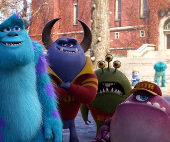 Une scène du film Monsters University