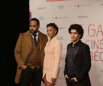 Sur le tapis rouge de Gala du cinéma Québécois