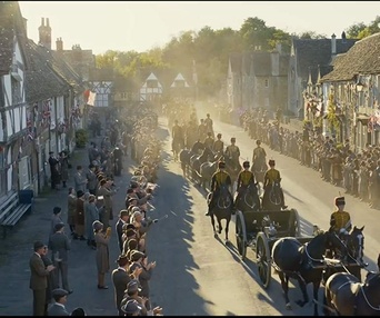 Une scène du film Downton Abbey