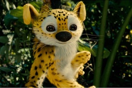 Une scène du film Sur la piste du Marsupilami Une scène du film Sur la piste du Marsupilami