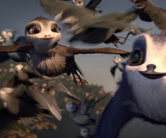 Une scène du film Manou the Swift