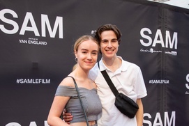 Sur le tapis rouge du film Sam
