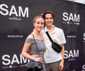 Sur le tapis rouge du film Sam