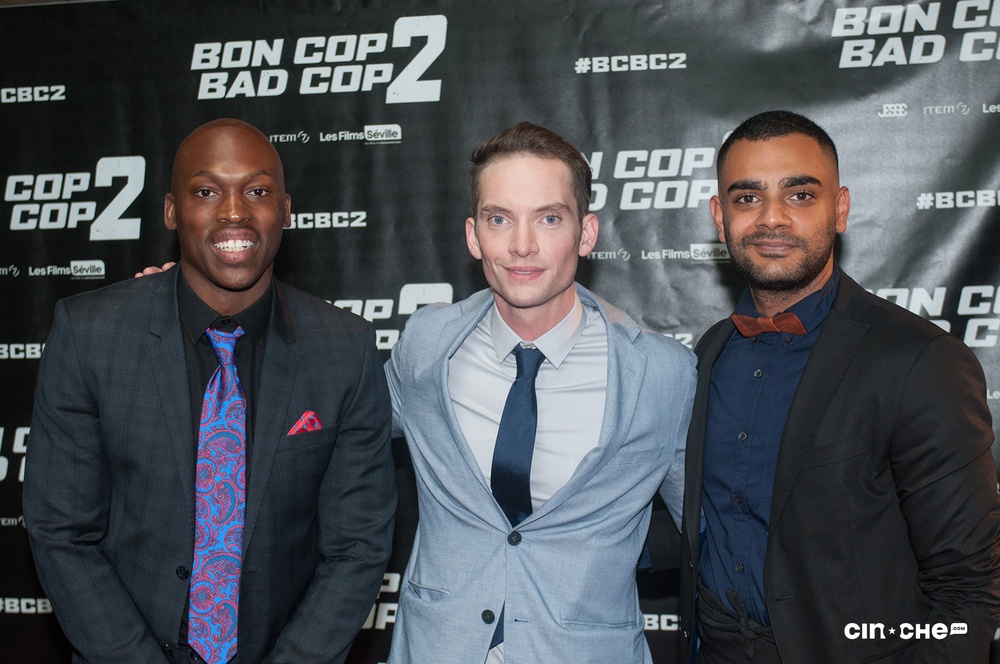 Sur le tapis rouge du film Bon Cop Bad Cop 2