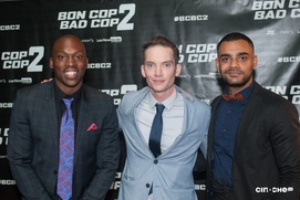 Sur le tapis rouge du film Bon Cop Bad Cop 2