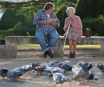 Une scène du film La tête en friche