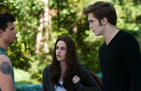 Kristen Stewart, Robert Pattinson et Taylor Lautner dans le film The Twilight Saga: Eclipse
