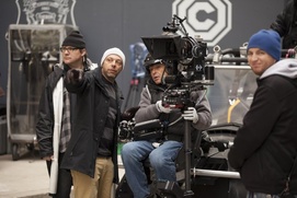 Sur le plateau du film Robocop
