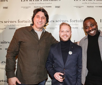 Sur le tapis rouge du film Les scènes fortuites