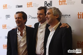 Sur le tapis rouge du film Gravity Sur le tapis rouge du film Gravity