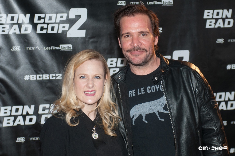 Sur le tapis rouge du film Bon Cop Bad Cop 2