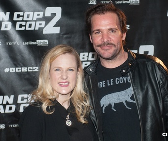 Sur le tapis rouge du film Bon Cop Bad Cop 2