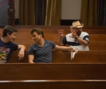 Sur le plateau du film Footloose