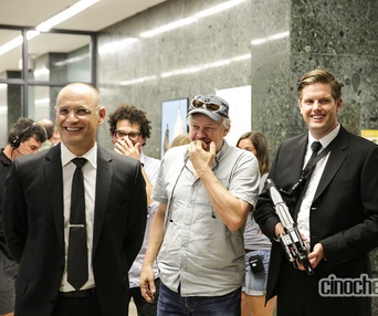 Sur le plateau du film Bon Cop Bad Cop 2