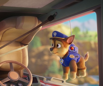 Une scène du film Paw Patrol: The Movie