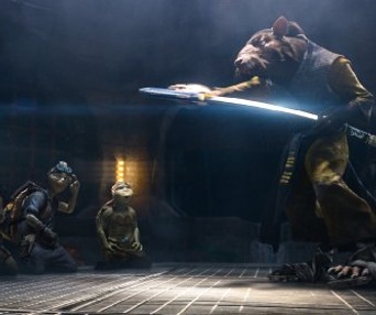 Une scène du film Teenage Mutant Ninja Turtles