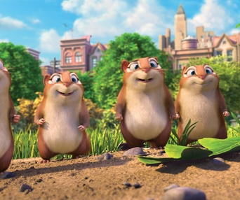Une scène du film The Nut Job 2: Nutty by Nature