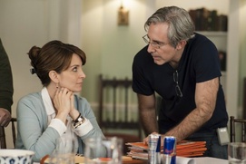 Sur le plateau du film Admission