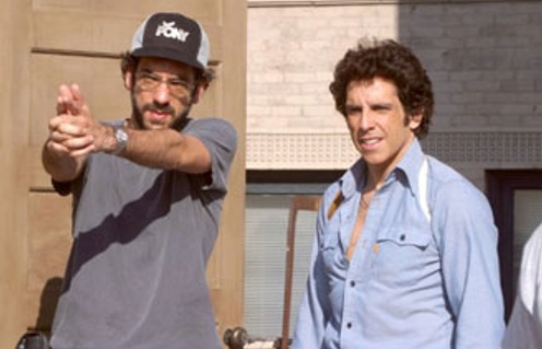 Todd Phillips et Ben Stiller sur le plateau de Starsky & Hutch