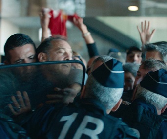 Une scène du film En guerre
