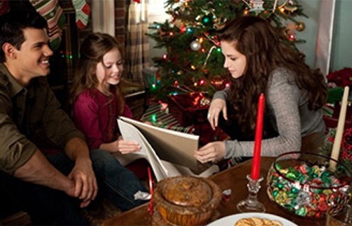 Kristen Stewart, Taylor Lautner et Mackenzie Foy The Twilight Saga: Breaking Dawn - Part 2