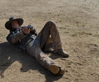 Une scène du film Gunless