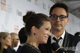 Sur le tapis rouge du film The Judge au TIFF