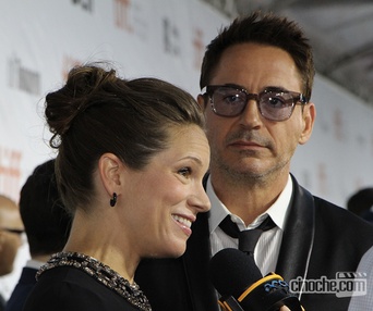 Sur le tapis rouge du film The Judge au TIFF