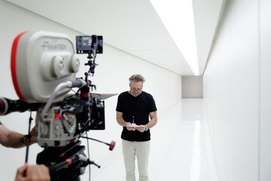 Sur le plateau du film Transcendence