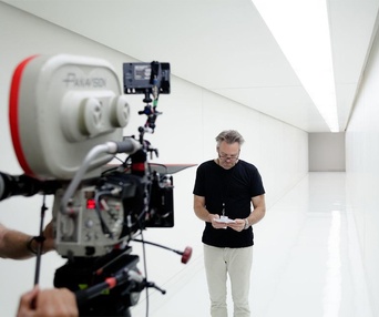 Sur le plateau du film Transcendence