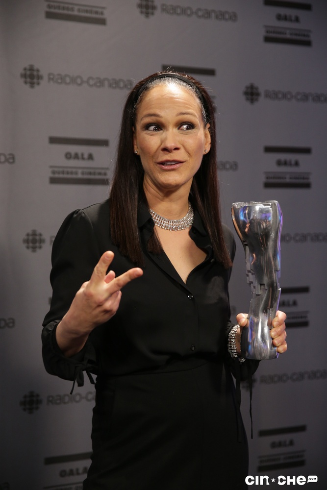 Dans la salle de presse du Gala Québec Cinéma 2019
