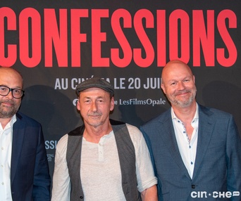 Sur le tapis rouge du film Confessions